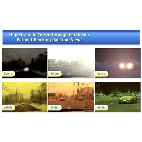 سایبان و آفتاب گیر خودرو دید در شب اچ دی ویژن سایبون HD Vision Visor