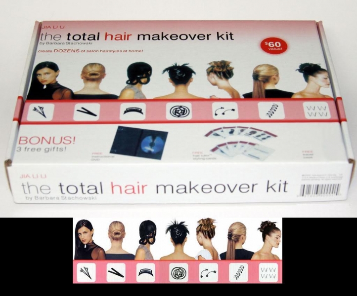 خرید ست کامل درست کردن مو توتال هیر میک اوور (شینیون مو) The total hair makeover kit