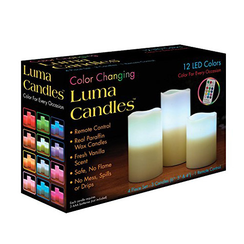 شمع های رنگی ال ای دی کنترل دار لوما کندل Luma Candles