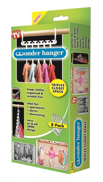 رخت آویز شگفت انگیز وندر هنگر Wonder Hanger ( برای آویختن لباسها در کمترین جای ممکن )