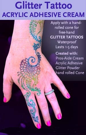 کیت کامل تاتو مجلسی درخشان اصل glitter tattoo kit