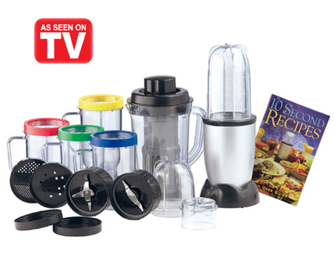 مجیک بولت Magic Bullet اصل ۲۴ پارچه هدیه و با گارانتی تعویض (مخلوط کن و خرد کن موتور سنگین)