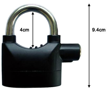 قفل فولادی آژیردار , قفل آژیر دار ضد ضربه kinbar alarm lock 