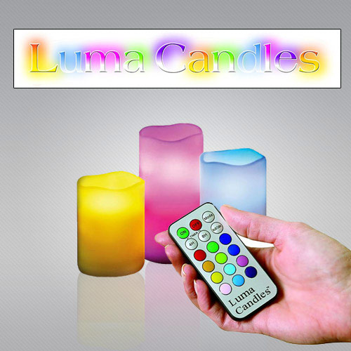 شمع های رنگی ال ای دی کنترل دار لوما کندل Luma Candles