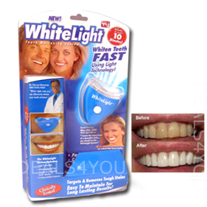 پک کامل سفید کننده و براق کننده دندان وایت لایت با هدیه 