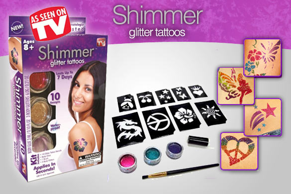 خرید پکیج تاتو موقت شیمر Shimmer ,تتو شیمر