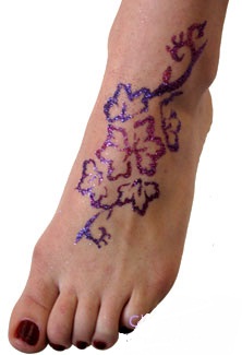 کیت کامل تاتو مجلسی درخشان اصل glitter tattoo kit