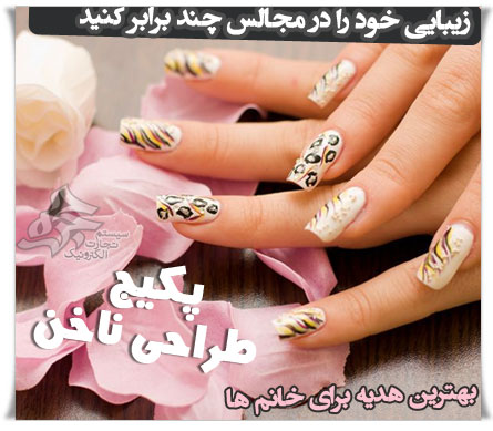 ست کامل طراحی روی ناخن nail art set